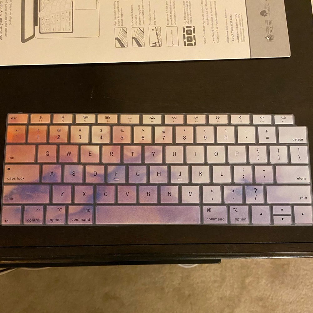 Tie Dye Keyboard Cover 🍑💟🔮